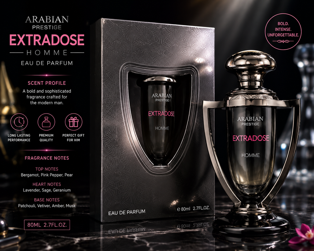 Arabiyat Prestige Extradose Homme Eau de Parfum – 80ml / 2.7 oz – For Men