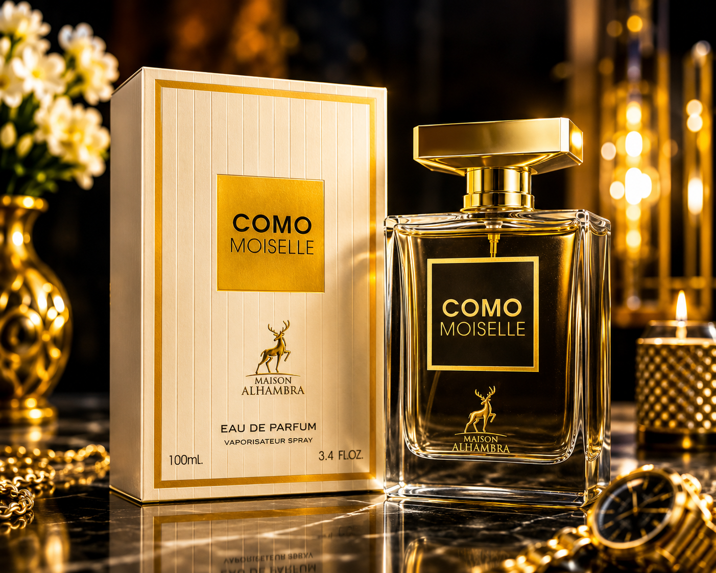 Como Moiselle by Maison Alhambra Eau de Parfum – 100ml / 3.4 oz – For Women