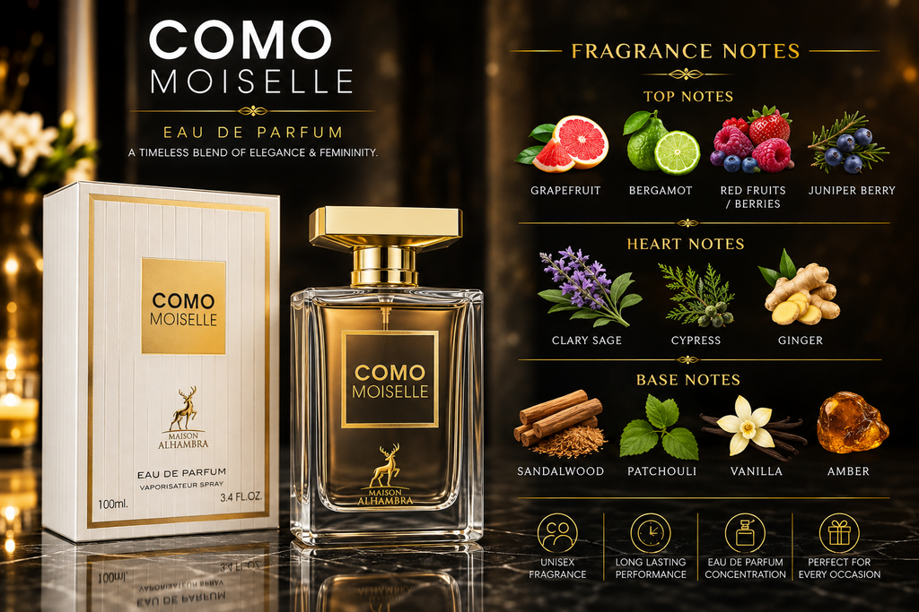 Como Moiselle by Maison Alhambra Eau de Parfum – 100ml / 3.4 oz – For Women