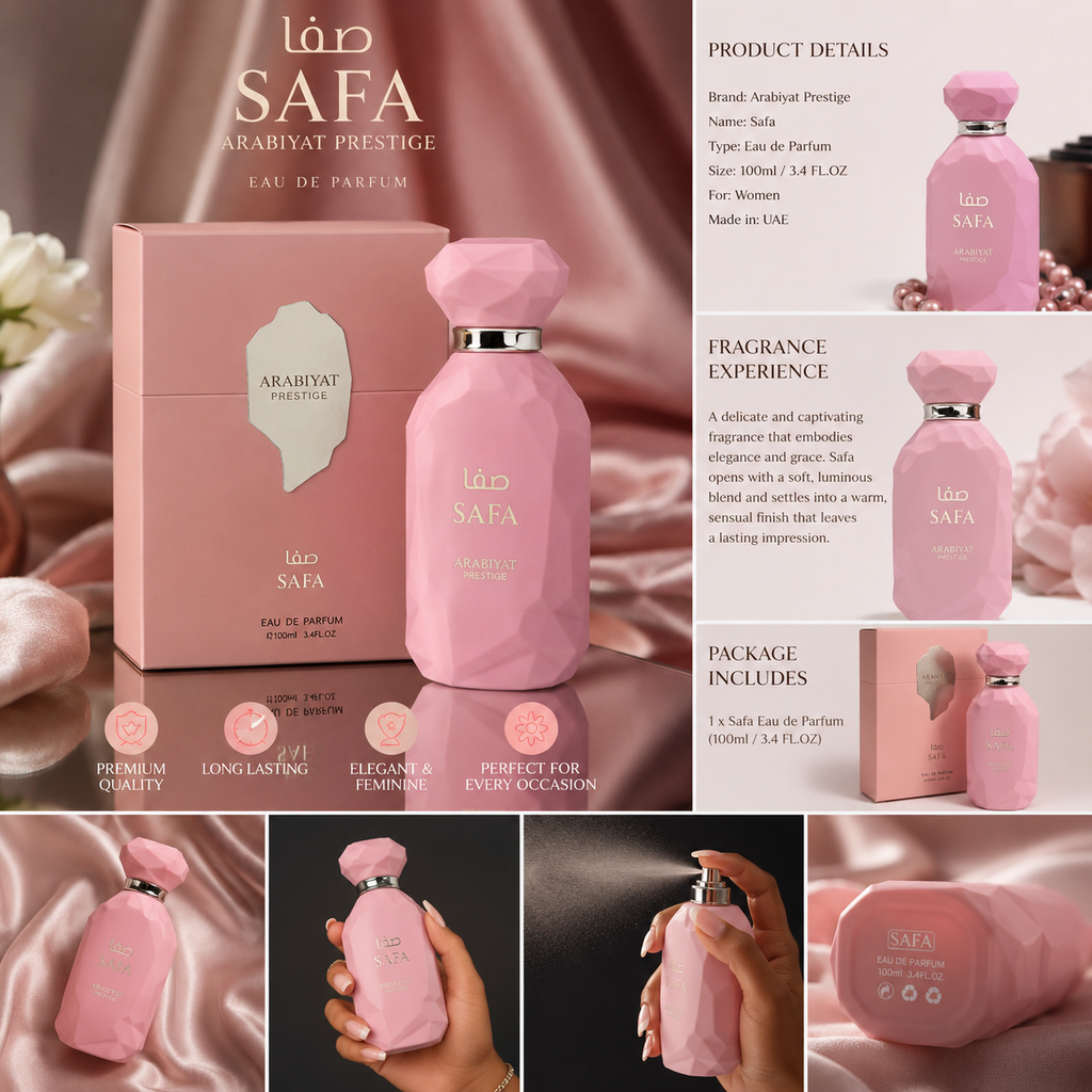 Safa by Arabiyat Prestige Eau de Parfum – 100ml / 3.4 oz